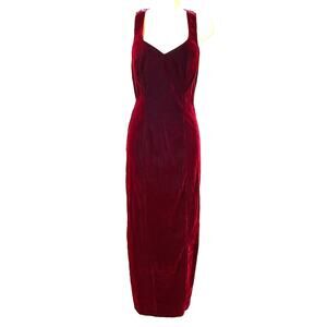 Velvet Burgundy Midi Dress